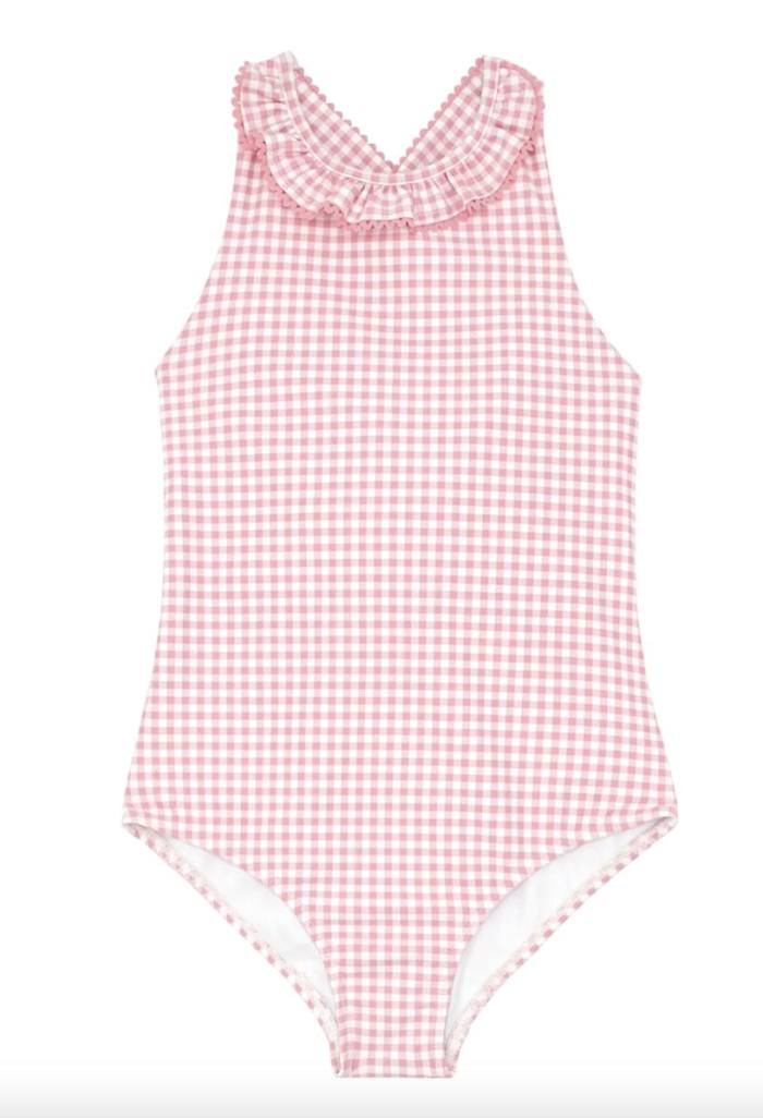 Gingham one-piece
